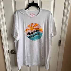 New Funnel‎ Cake Tree You Are Beautiful Sunshine State of Mind White T-Shirt XL